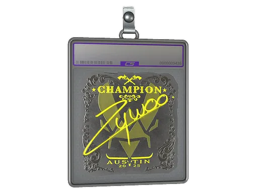 Sticker Slab | ZywOo (Foil, Champion) | Austin 2025