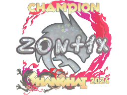 Sticker | zont1x (Glitter, Champion) | Shanghai 2024