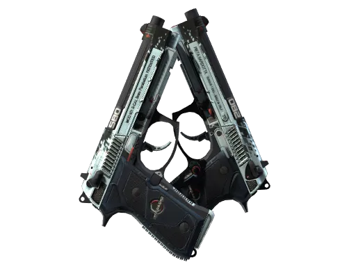 StatTrak™ Dual Berettas | Dezastre (Field-Tested)