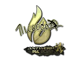 Sticker | nicoodoz (Gold) | Antwerp 2022