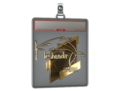 Sticker Slab | keshandr (Gold) | Boston 2018