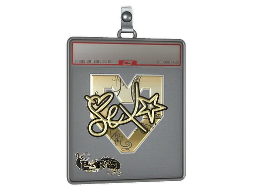Sticker Slab | dexter (Gold) | Paris 2023
