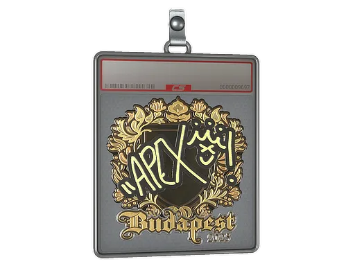 Sticker Slab | apEX (Gold) | Budapest 2025
