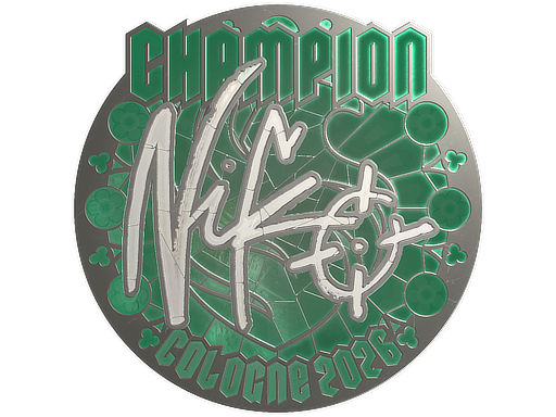Sticker | NiKo (Foil, Champion) | Cologne 2026
