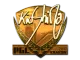 Sticker | kioShiMa (Gold) | Krakow 2017 CS2 skin