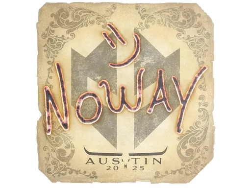 Sticker | noway | Austin 2025