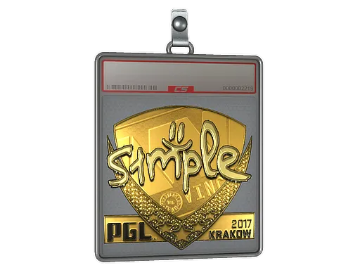 Sticker Slab | s1mple (Gold) | Krakow 2017