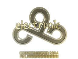 Sticker | electronic (Gold) | Copenhagen 2024