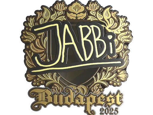 Sticker | jabbi (Gold) | Budapest 2025