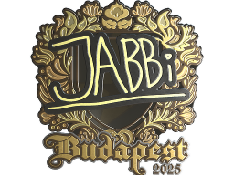Sticker | jabbi (Gold) | Budapest 2025