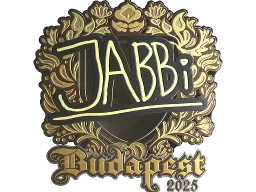 Sticker | jabbi (Gold) | Budapest 2025