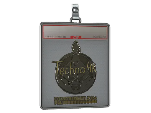 Sticker Slab | Techno4K (Gold) | Copenhagen 2024