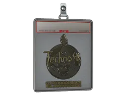 Sticker Slab | Techno4K (Gold) | Copenhagen 2024