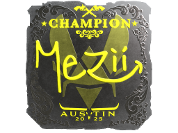 Sticker | mezii (Foil, Champion) | Austin 2025