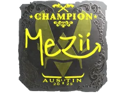 Sticker | mezii (Foil, Champion) | Austin 2025