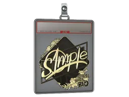 Sticker Slab | s1mple (Gold) | Rio 2022
