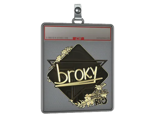 Sticker Slab | broky (Gold) | Rio 2022