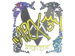 Sticker | apEX (Holo) | Austin 2025