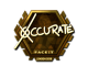 Sticker | xccurate (Gold) | London 2018