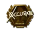 Sticker | xccurate (Gold) | London 2018 CS2 skin