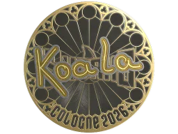 Sticker | koala (Gold) | Cologne 2026