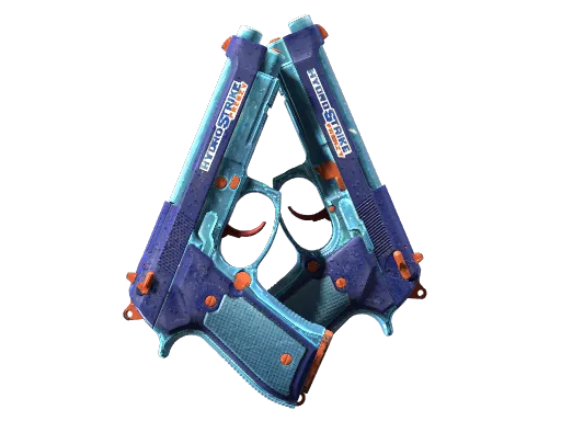 StatTrak™ Dual Berettas | Hydro Strike (Field-Tested)