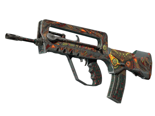 StatTrak™ FAMAS | Eye of Athena (Battle-Scarred)