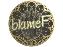 Sticker | blameF (Gold) | Cologne 2026