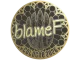 Sticker | blameF (Gold) | Cologne 2026