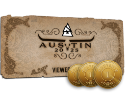 Austin 2025 Viewer Pass + 3 Souvenir Tokens