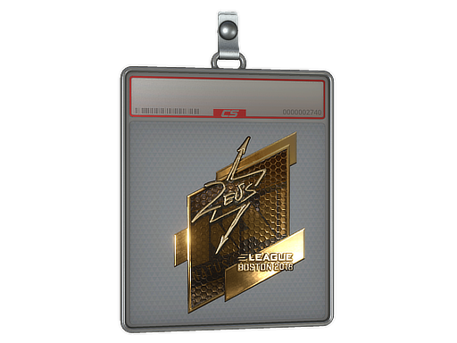 Sticker Slab | Zeus (Gold) | Boston 2018