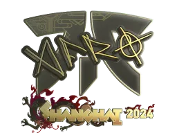 Sticker | afro (Gold) | Shanghai 2024