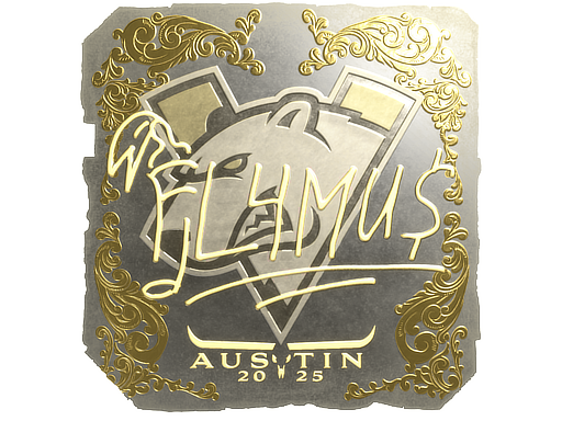 Sticker | FL4MUS (Gold) | Austin 2025