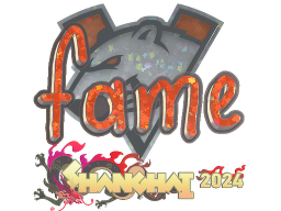 Sticker | fame (Glitter) | Shanghai 2024