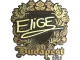 Sticker | EliGE (Gold) | Budapest 2025 CS2 skin