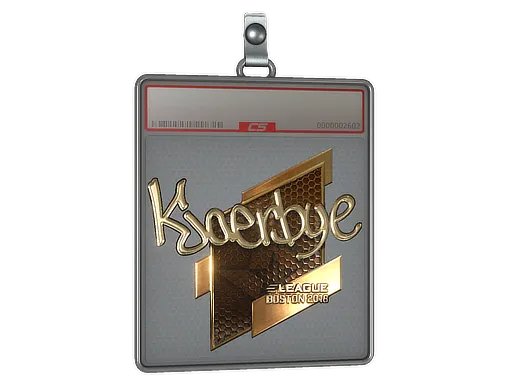 Sticker Slab | Kjaerbye (Gold) | Boston 2018