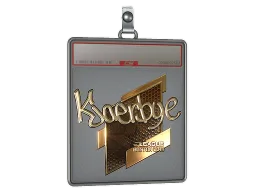 Sticker Slab | Kjaerbye (Gold) | Boston 2018