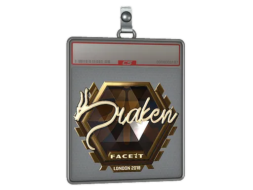 Sticker Slab | draken (Gold) | London 2018