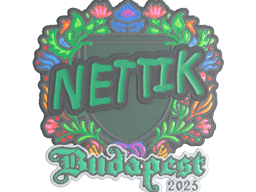 Sticker | nettik (Embroidered) | Budapest 2025