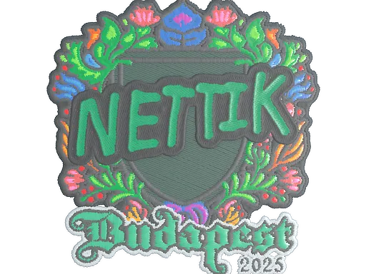 Sticker | nettik (Embroidered) | Budapest 2025