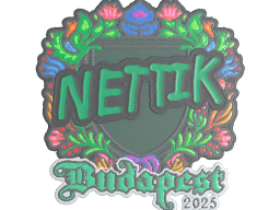 Sticker | nettik (Embroidered) | Budapest 2025