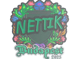 Sticker | nettik (Embroidered) | Budapest 2025