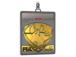 Sticker Slab | k0nfig (Gold) | Krakow 2017