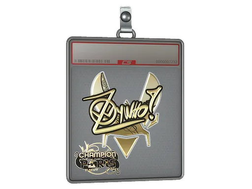 Sticker Slab | ZywOo (Gold, Champion) | Paris 2023