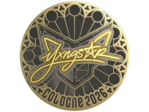 Sticker | yxngstxr (Gold) | Cologne 2026