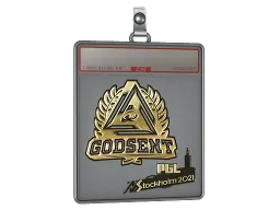 Sticker Slab | GODSENT (Gold) | Stockholm 2021