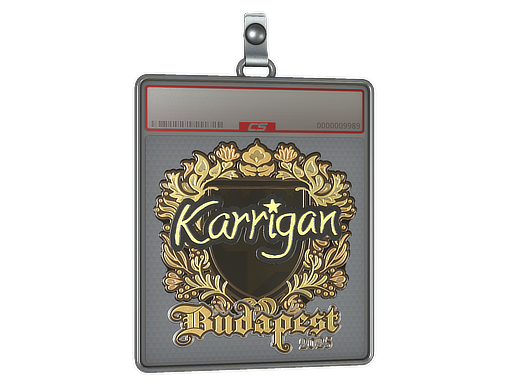 Sticker Slab | karrigan (Gold) | Budapest 2025