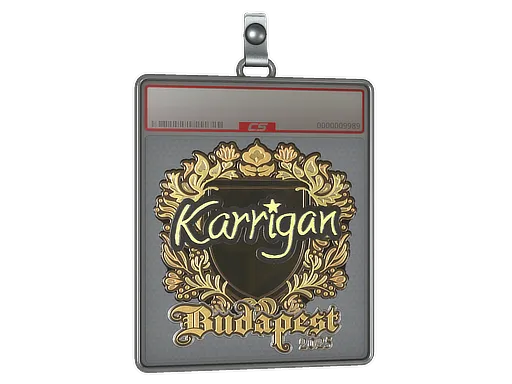 Sticker Slab | karrigan (Gold) | Budapest 2025