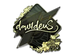 Sticker | dav1deuS (Gold) | Rio 2022