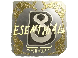 Sticker | esenthial (Gold) | Austin 2025